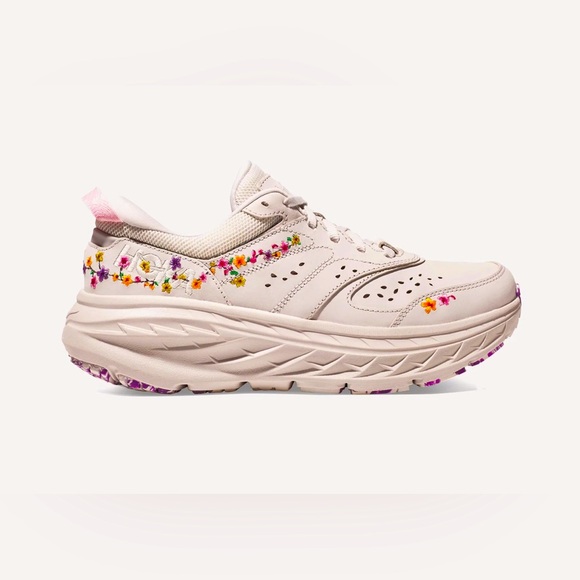 Hoka One One Bondi L BP x Anthropologie ‘Vibrant Bloom Pack’ Running Shoes W11.5 - Picture 1 of 9